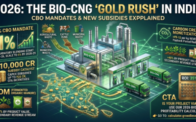 Why 2026 is the ‘Gold Rush’ Year for Bio-CNG in India: CBO Mandates & New Subsidies