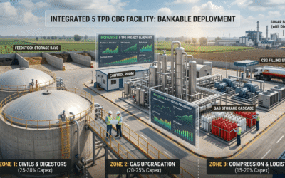 Navigating the Capex Blueprint of a 5 TPD Commercial CBG Plant: A Guide for Enterprise Investors
